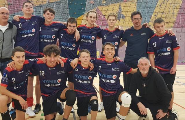 VB Guichen M18 is a volley team. They are using SportEasy, the best web and mobile app to manage any sports team (football, soccer, rugby, basketball, baseball, hockey, volleyball...). Coaches and managers can organize the games and practices or send group messages to their players. Players have convenient access to their schedule or statistics. SportEasy is free and available online and there’s an app for iPhone and Android.